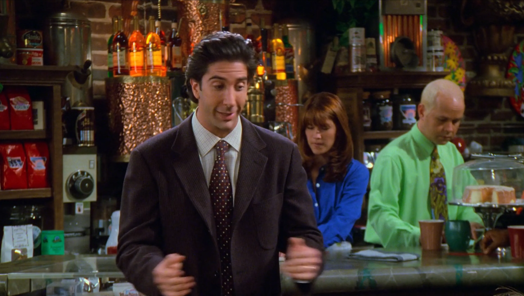 Ross from Friends smiling