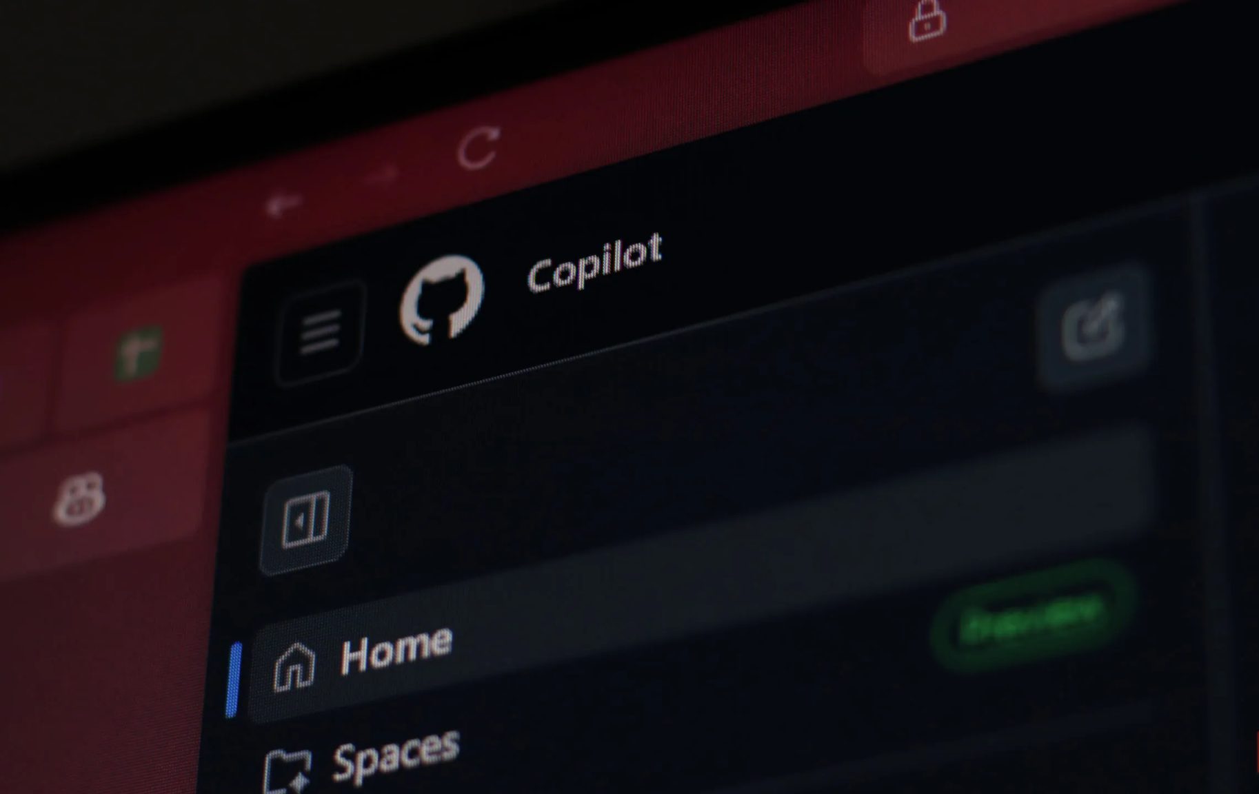 GitHub Copilot open on Zen browser