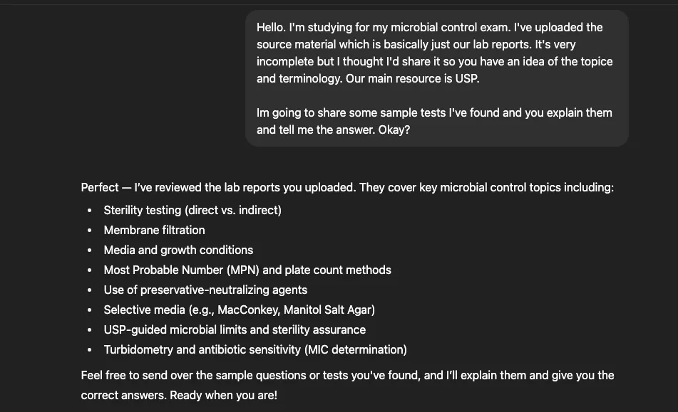 Giving ChatGPT context about the files