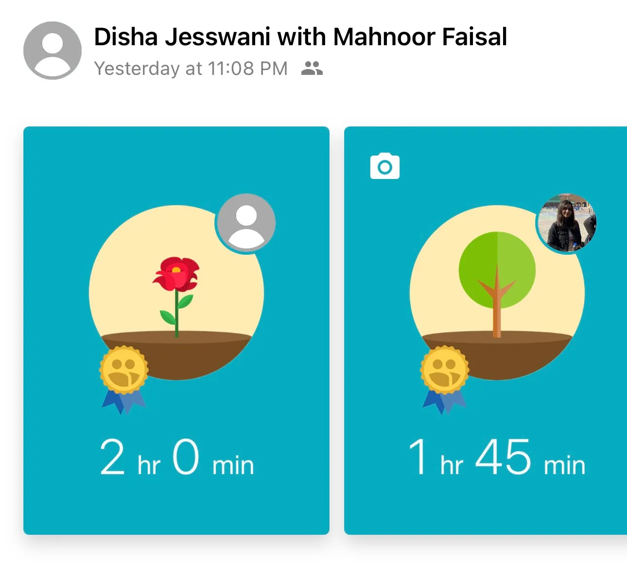 studying with a friend in Flora