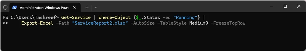 Import excel module on PowerShell terminal