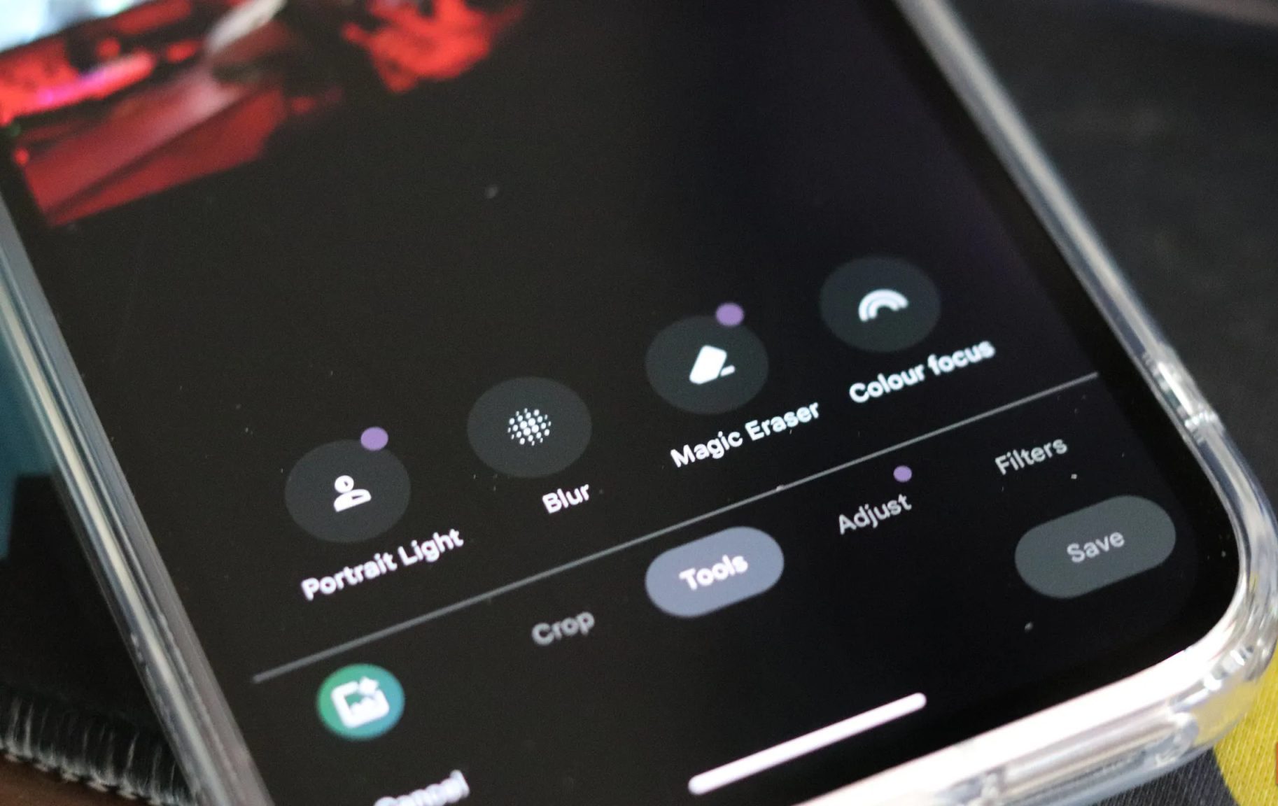 Magic Eraser on Pixel 9a