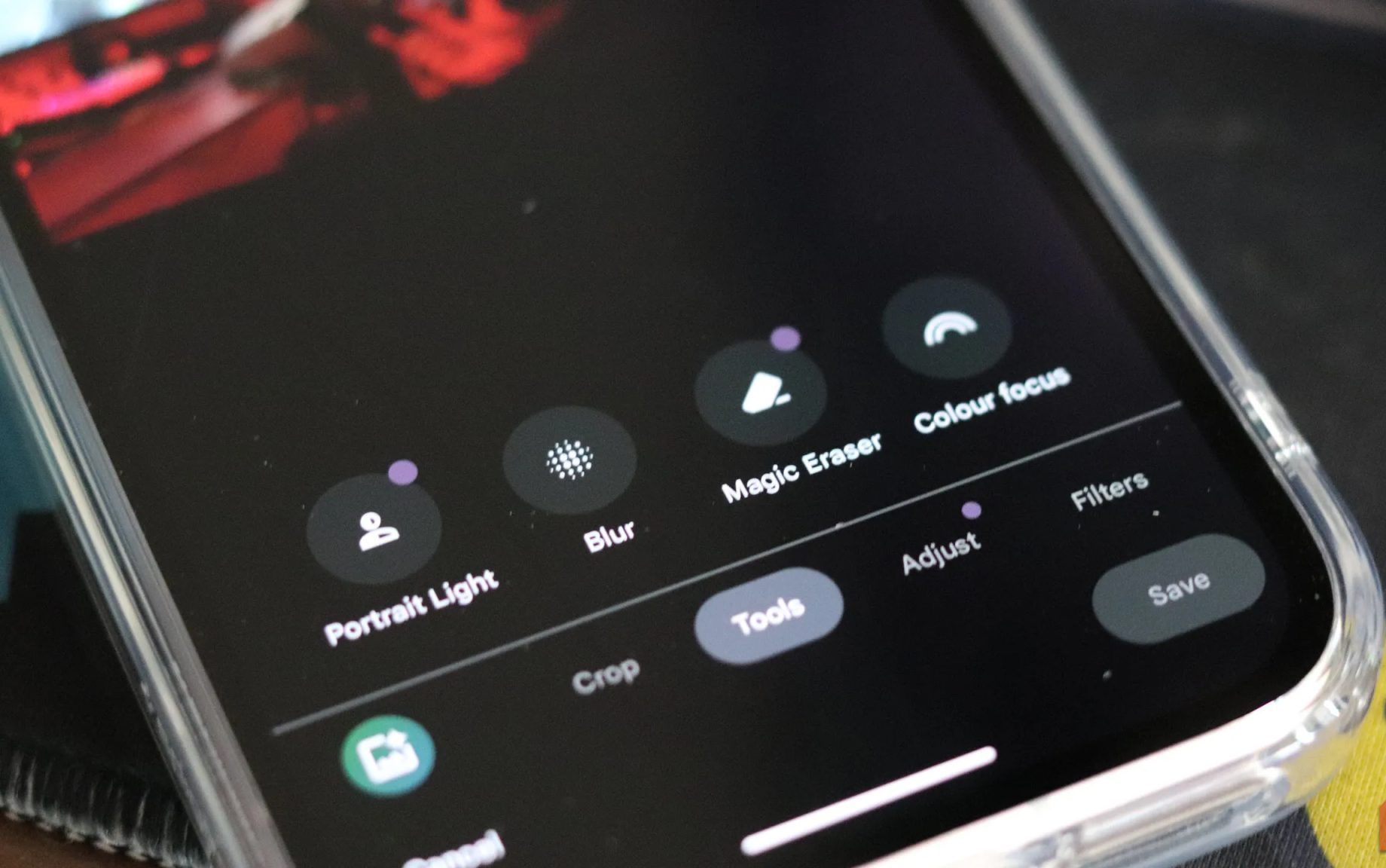 Magic Eraser on Pixel 9a