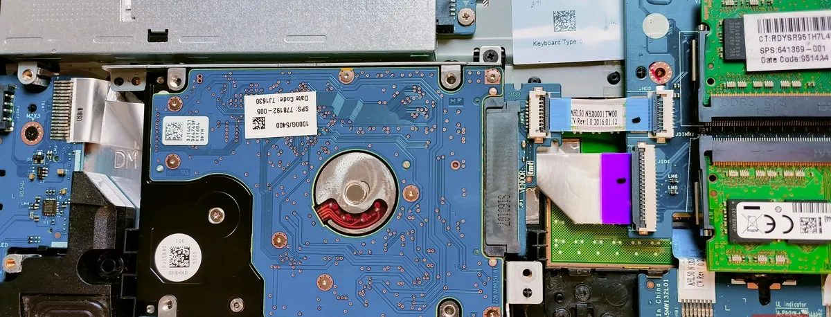 HDD in a laptop