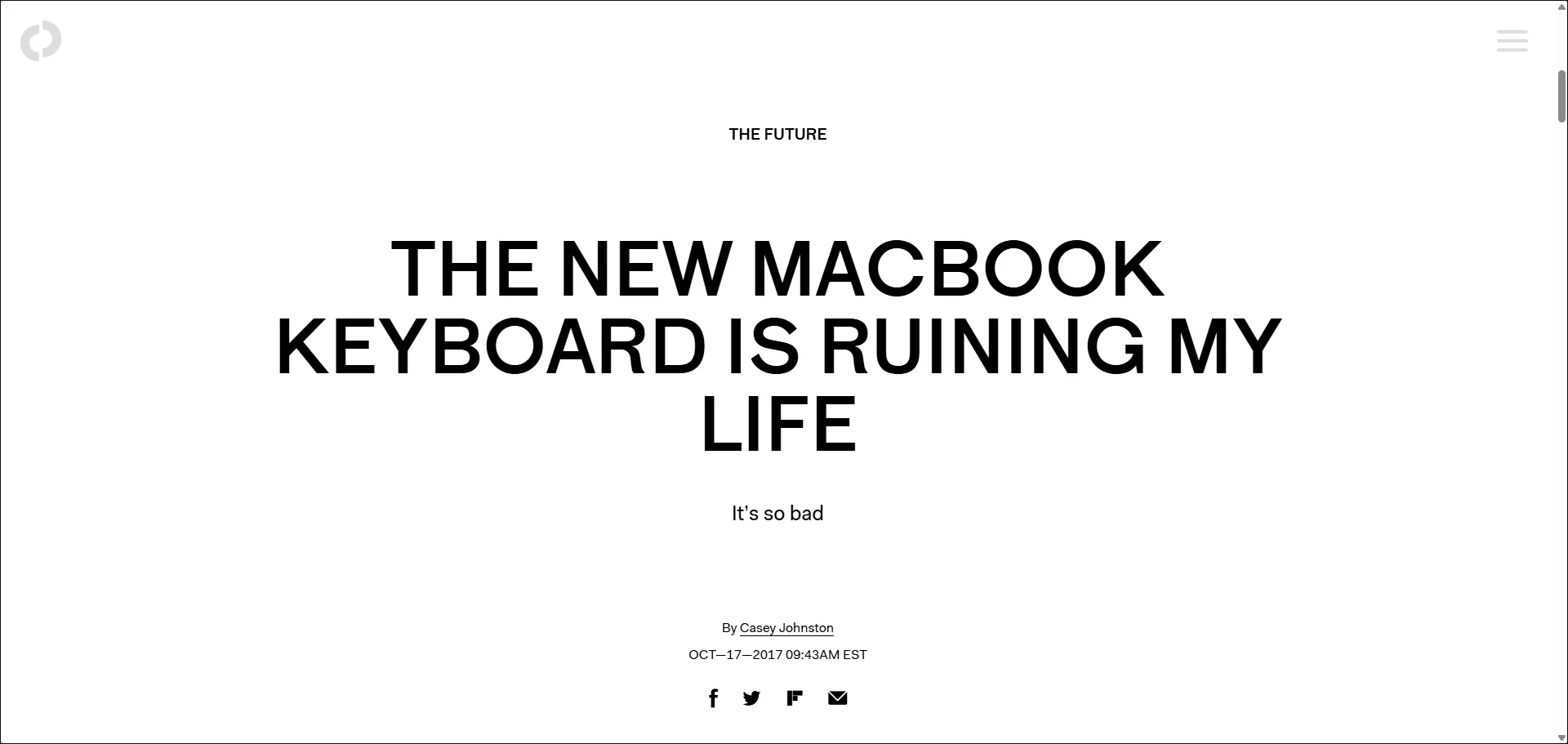 لوحة مفاتيح ماك بوك جديدة تدمر حياتي.