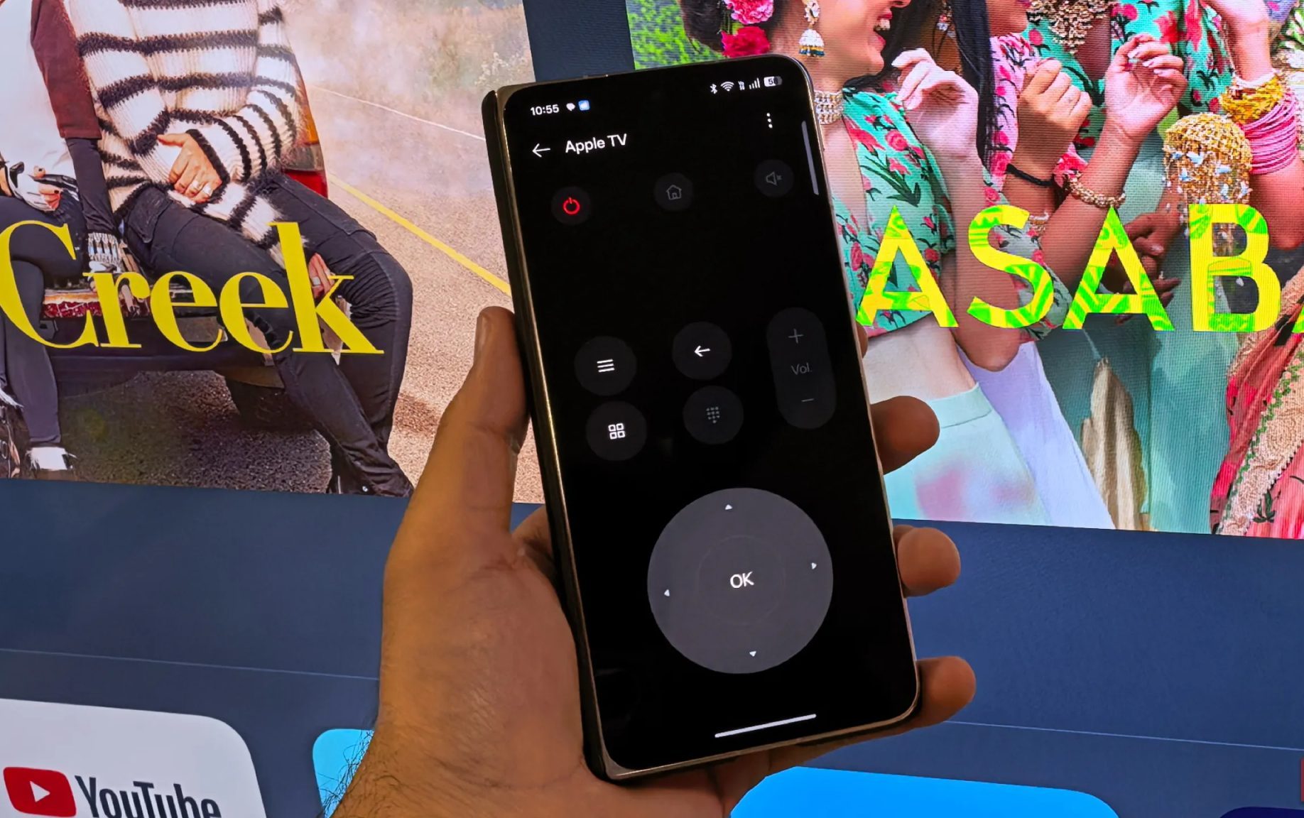 تطبيق التحكم عن بعد Apple TV على هاتف Oppo Find N5 الذكي