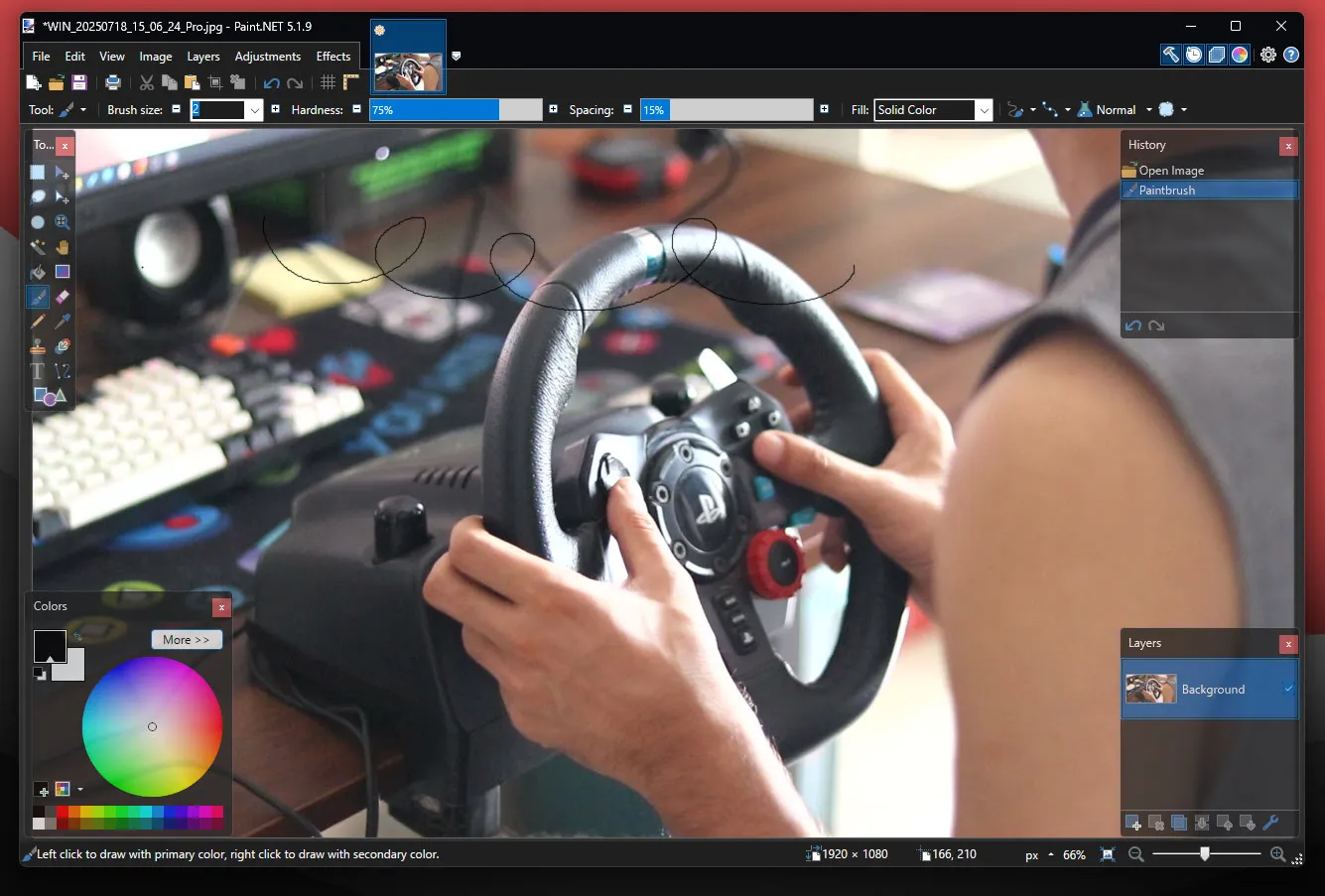 Paint.NET running on Windows 11