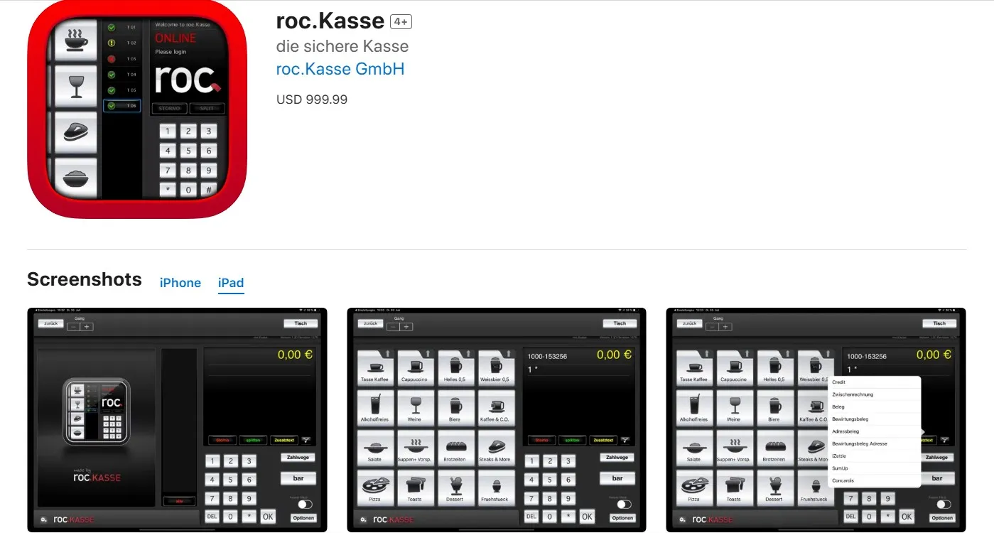 roc.Kasse on the App Store.