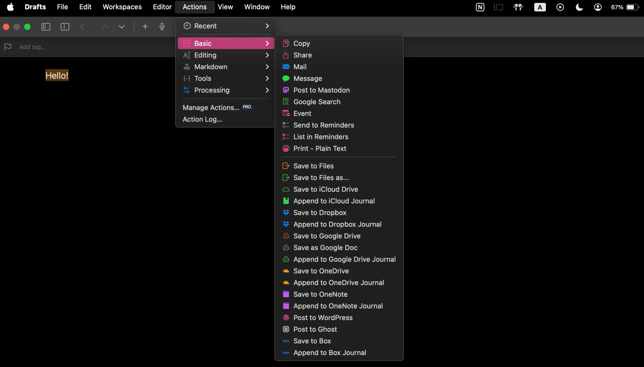 Third Party Drafts Actions