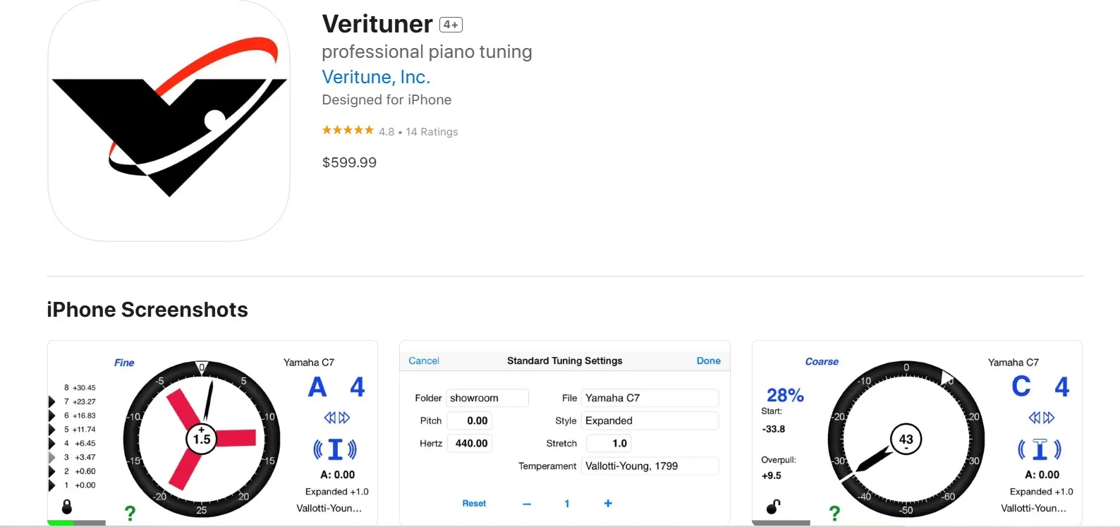 Verituner على App Store.