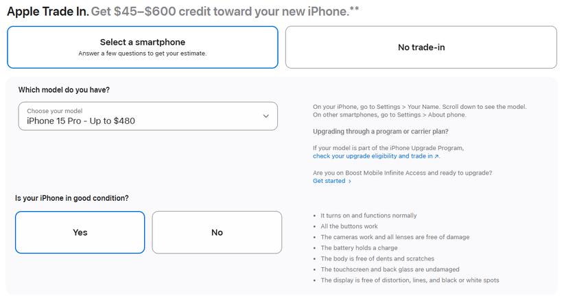 خيارات استبدال Apple iPhone للحصول على هاتف جديد