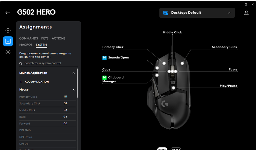 Logitech G Hub Mouse Button Assignments