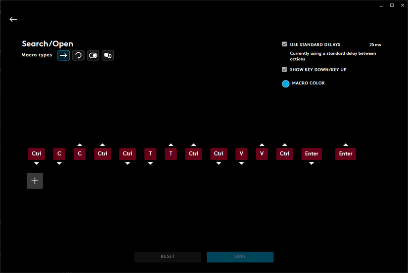 Logitech G Hub Copy and Search Macro