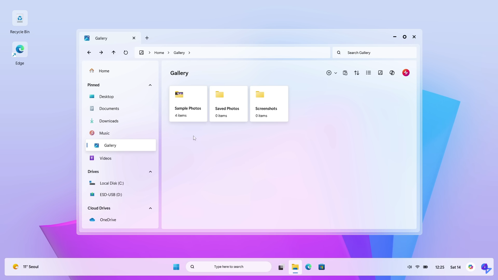 02 Windows 12 Concept File Explorer and Desktop