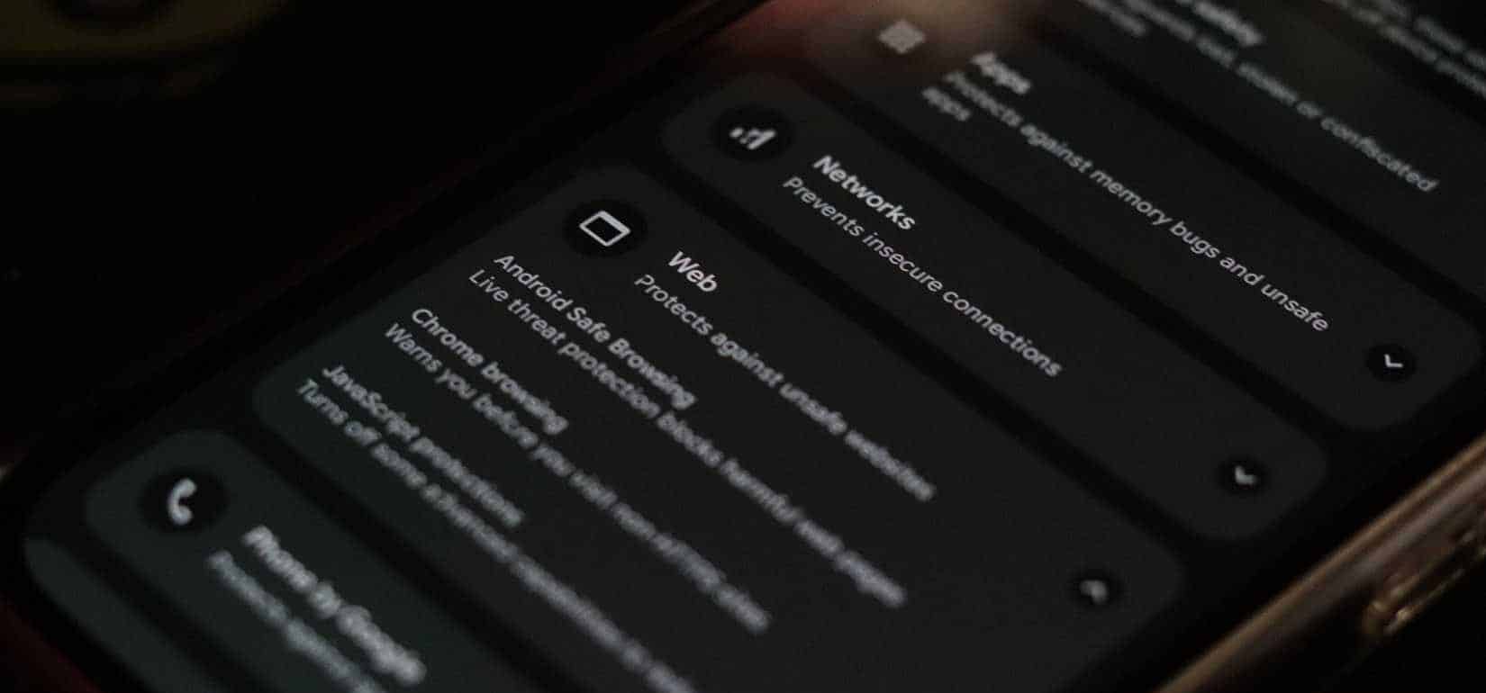 ميزات الحماية المتقدمة على الويب في نظام Android.