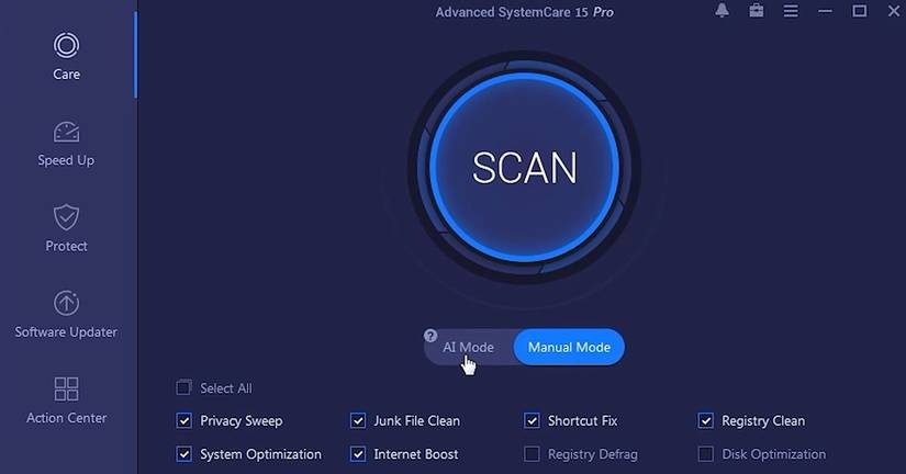 Advanced SystemCare (IObit) anual scan