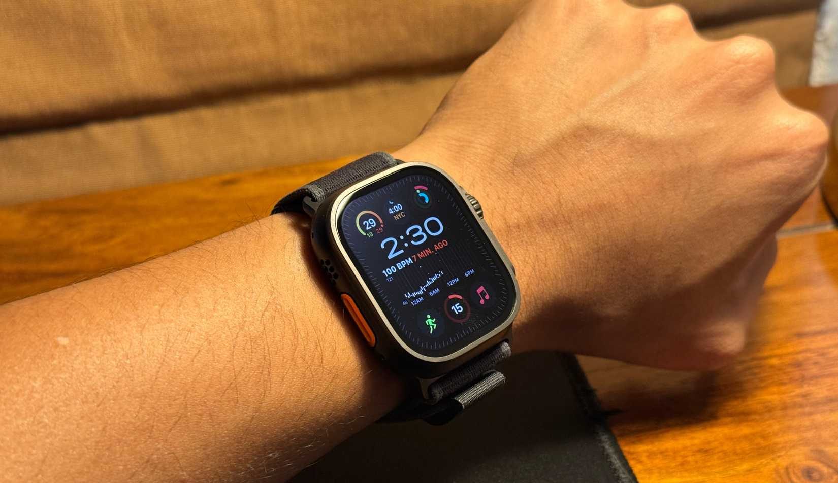 Apple Watch Ultra 2 Black Titanium on wrist