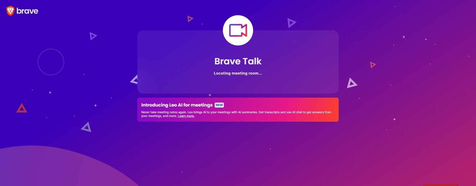 Brave browser Talk feature