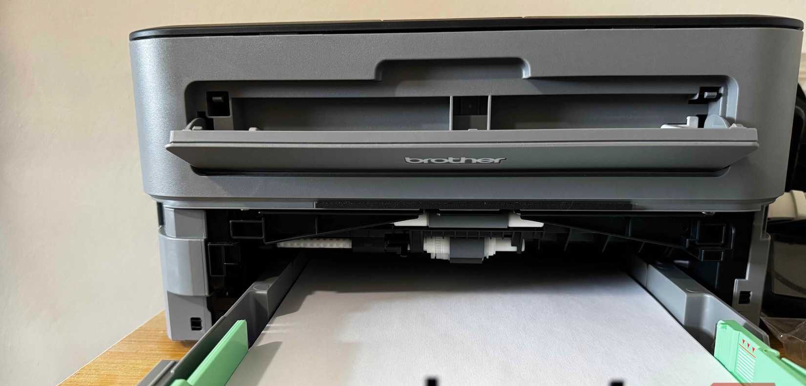 Brother Printer Paper Tray and Toner Tray Open