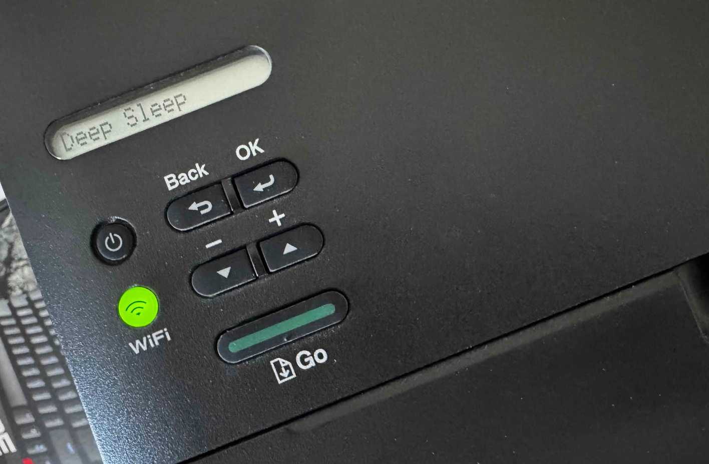 Brother printer Top Showing Screen