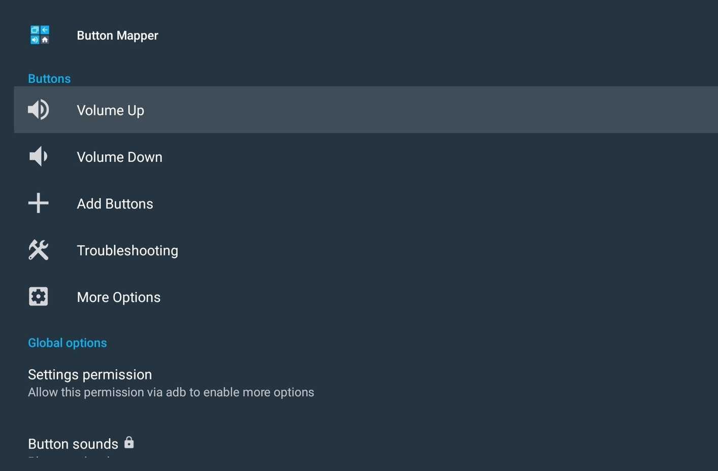 Button Mapper app on Google TV