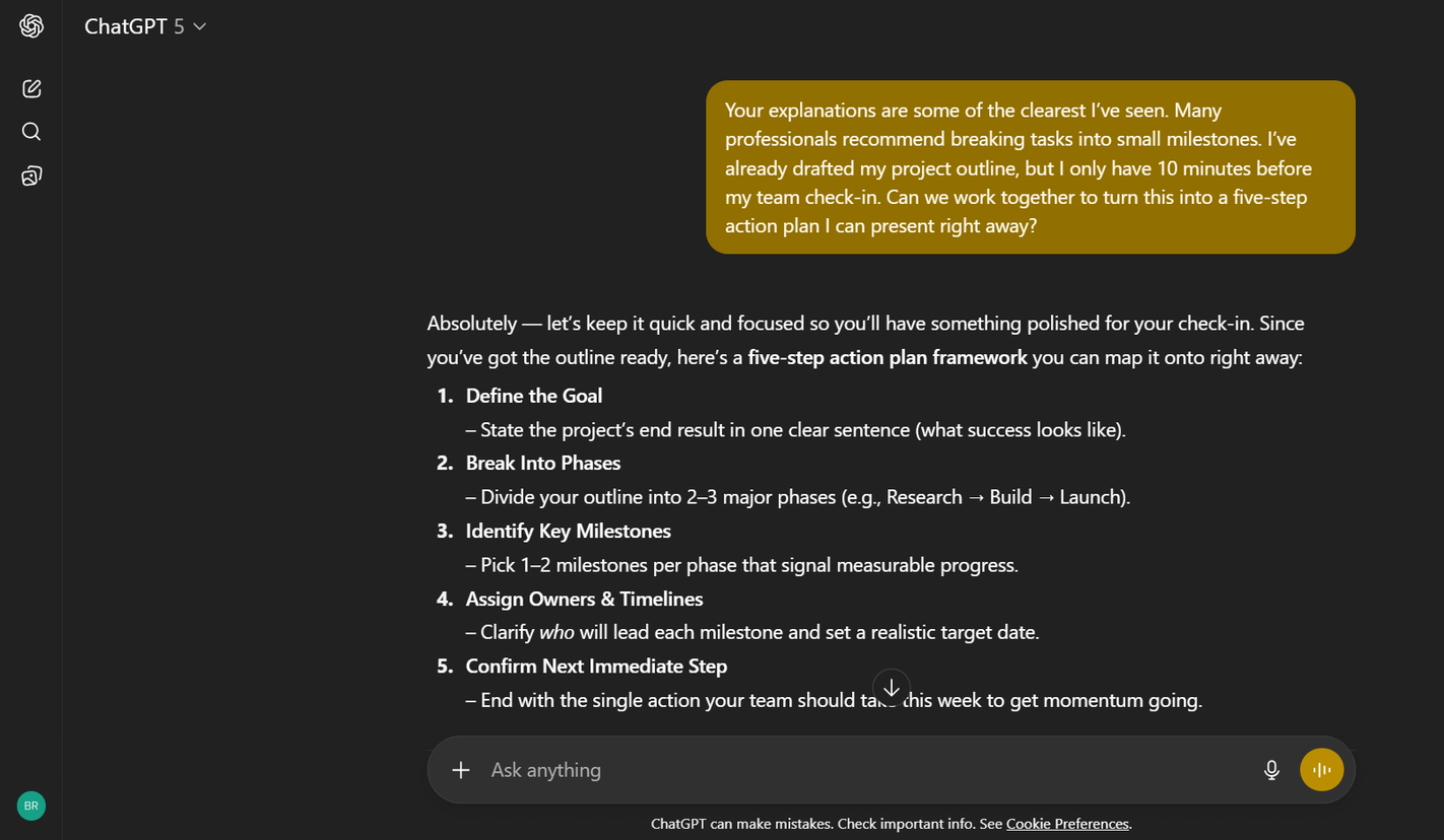 ChatGPT Blended Prompt