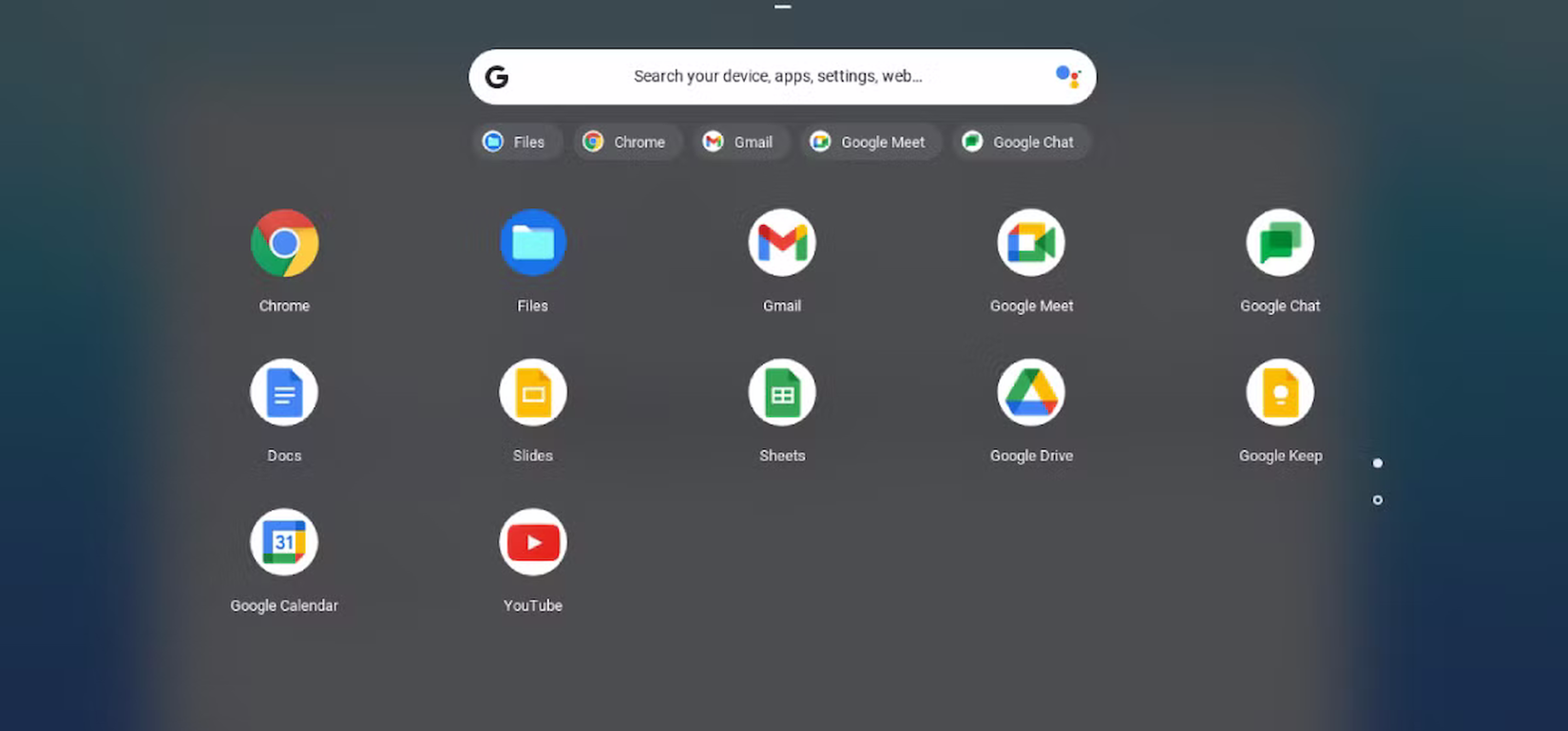 Chrome-OS Flex App Drawer.