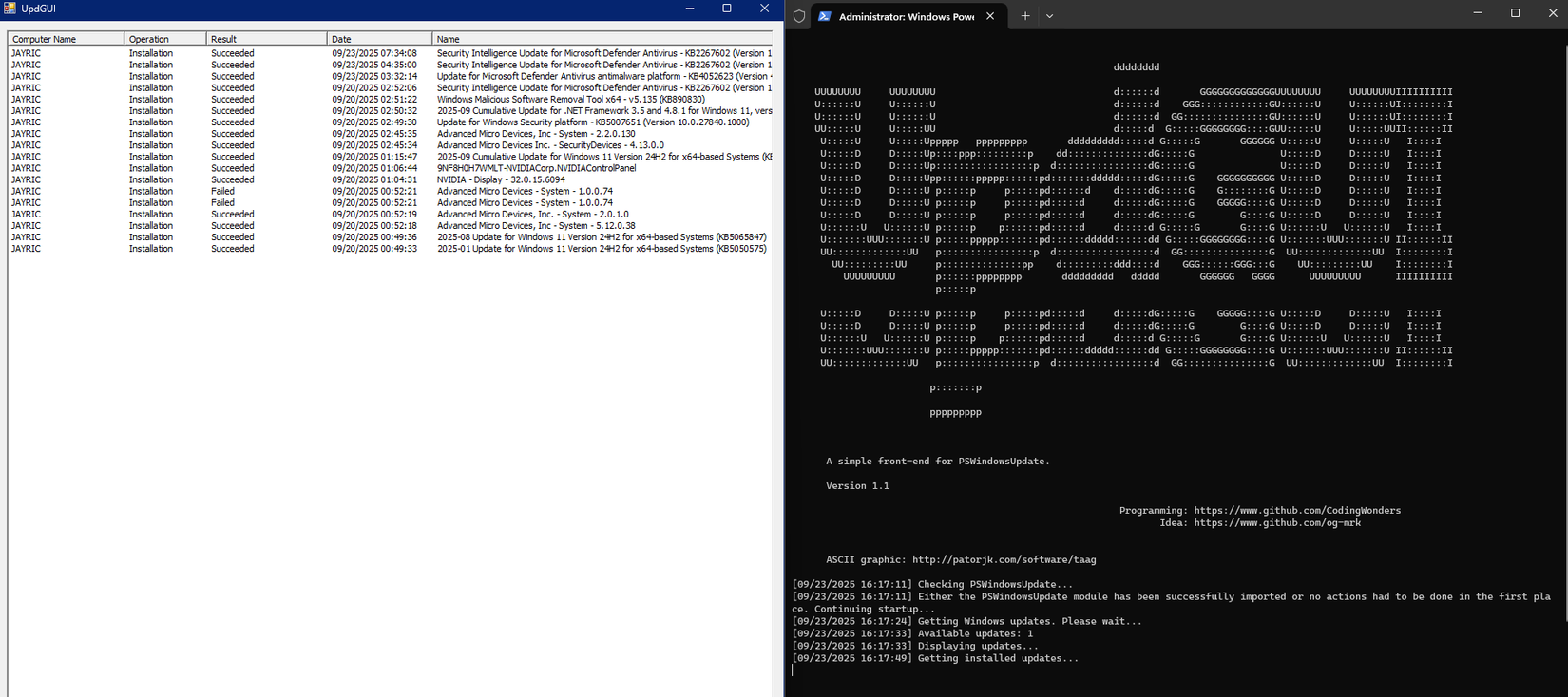 تحكم أفضل في التحديثات باستخدام PSWindowsUpdate مقترنًا بـ UpdGUI