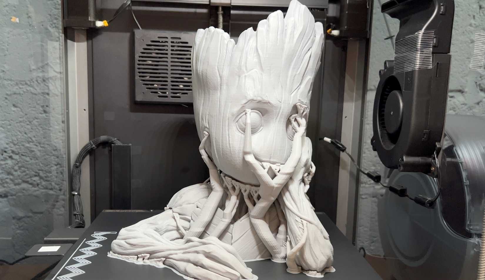 creality k1 max 3d printer - groot platn pot organic tree supports