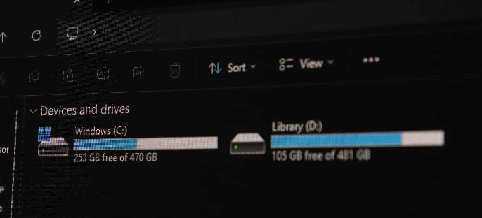 أقسام القرص على نظام التشغيل Windows 11