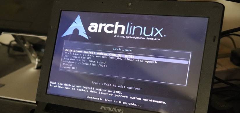 eMachines netbook running ChromeOS Flex