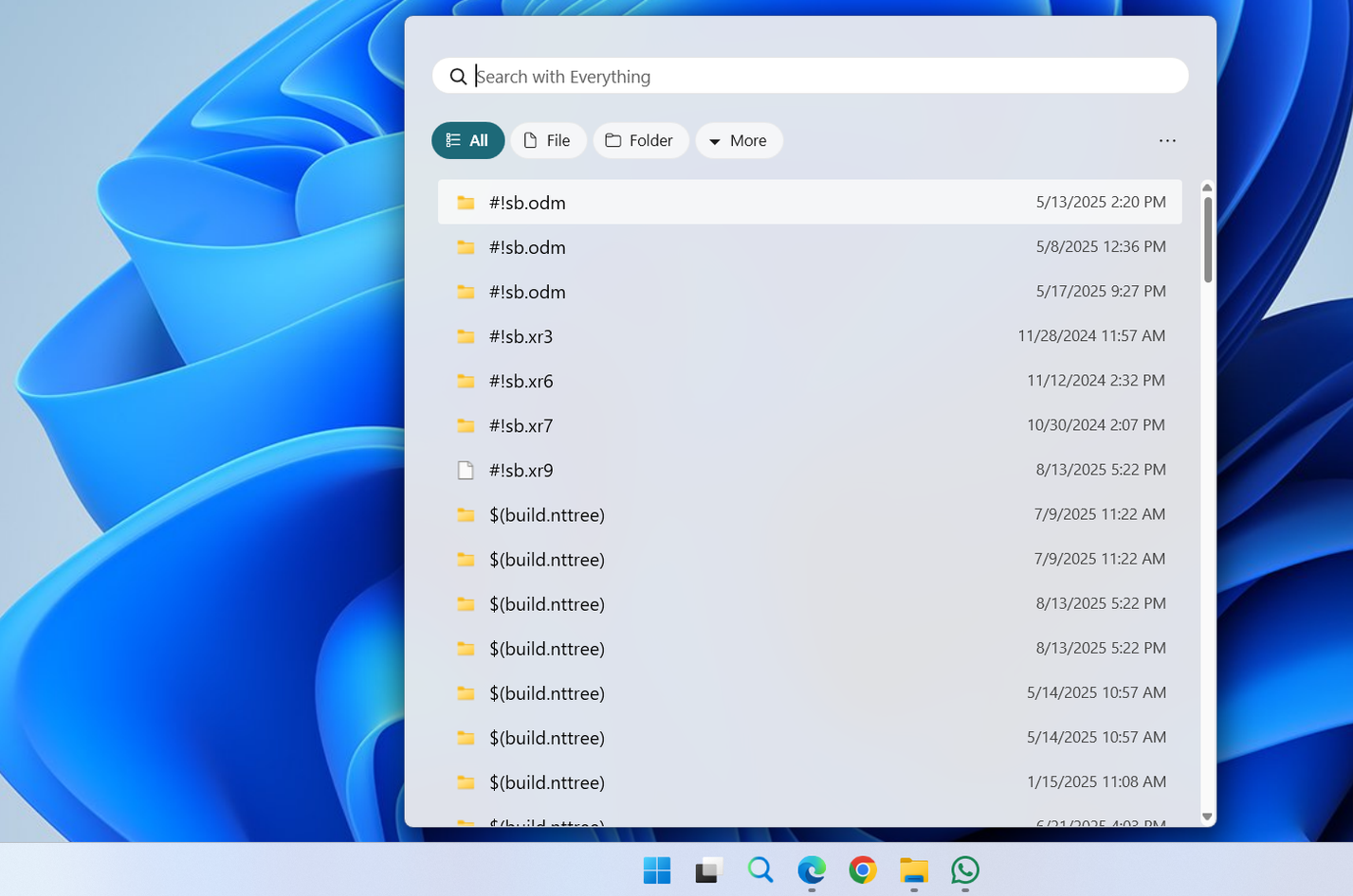 Everything search on Windows 11 taskbar-1