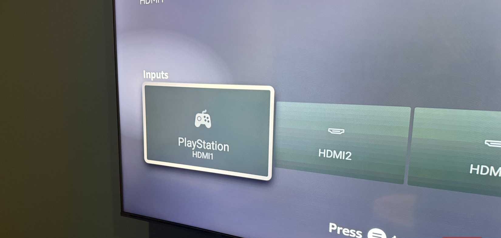 Fire TV showing Playstation name for HDMI1