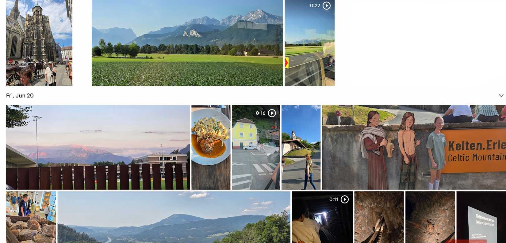 نظرة على Google Photos من خلال متصفح الويب على جهاز Mac.