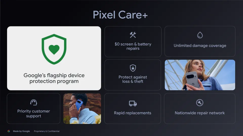 فوائد برنامج حماية الأجهزة Google Pixel Care+