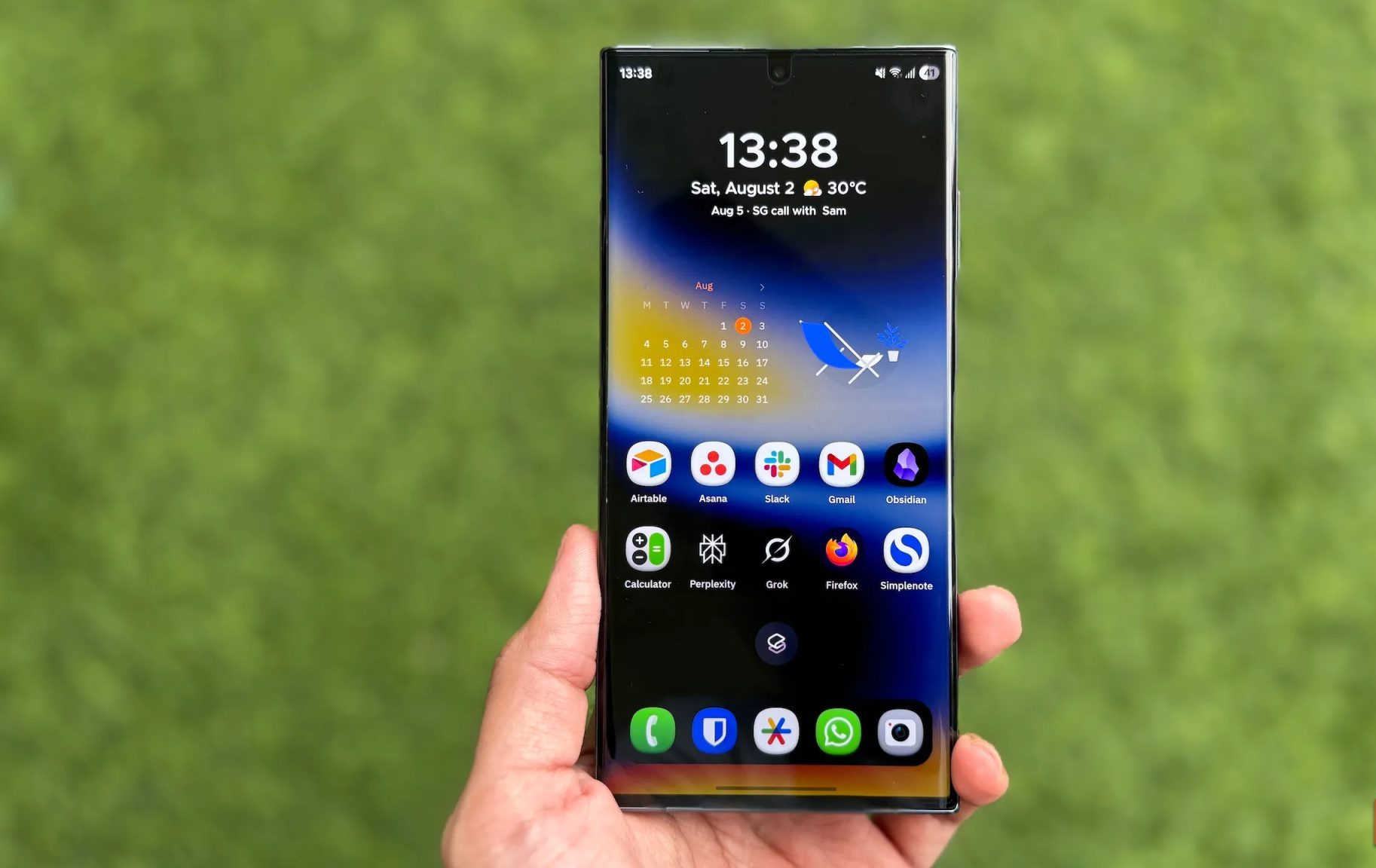 Smart Launcher home screen on a Galaxy phone.