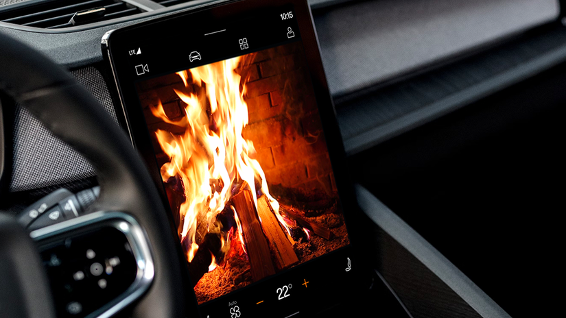 تطبيق Car Fire Place على نظام Android Automotive