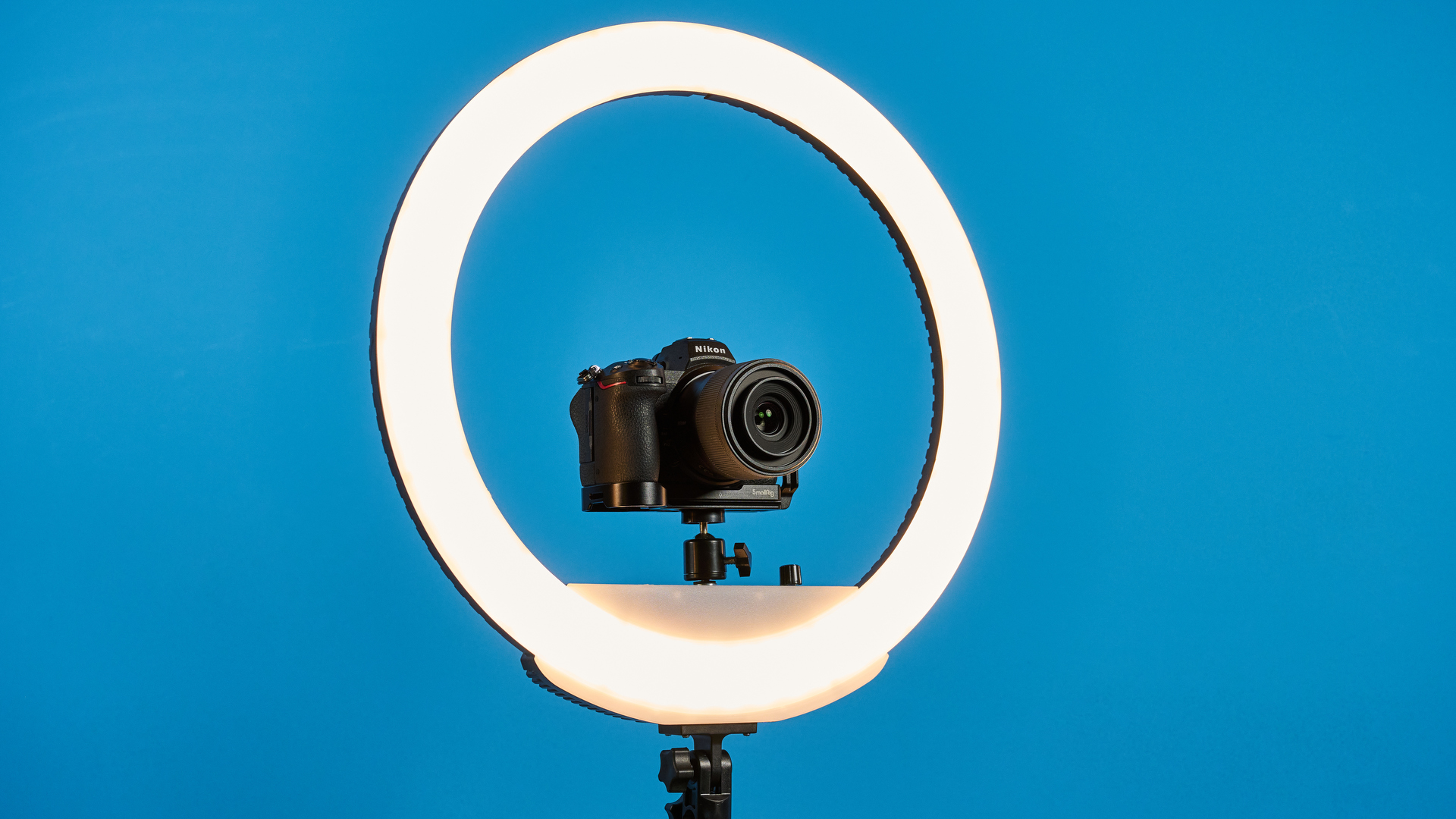 A Westcott 18-inch Bi-Color LED Kit ring light