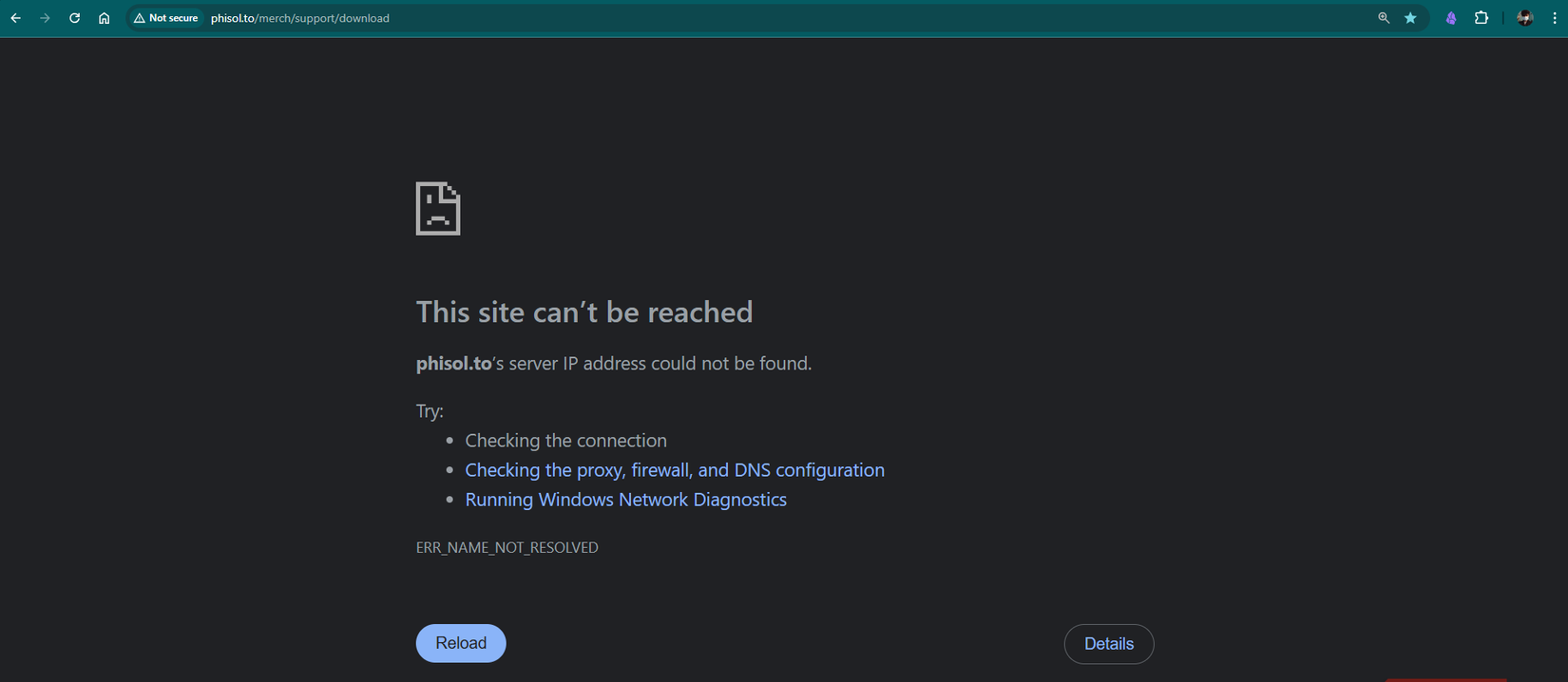 Saved web page removed