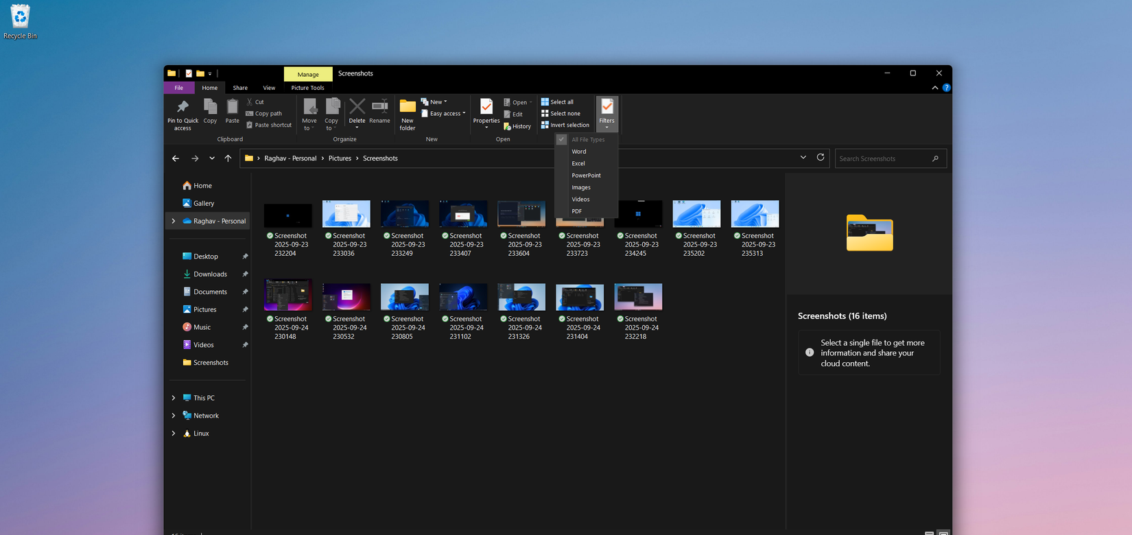 Windows 11 desktop with the Windows 10-style File Explorer open