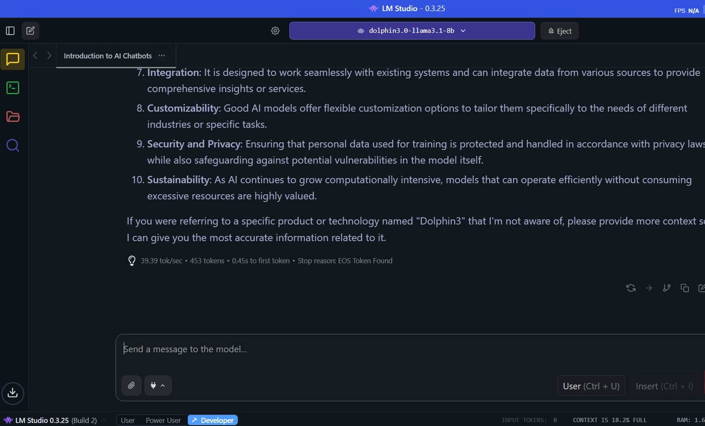 أداء اختبار Dolphin3