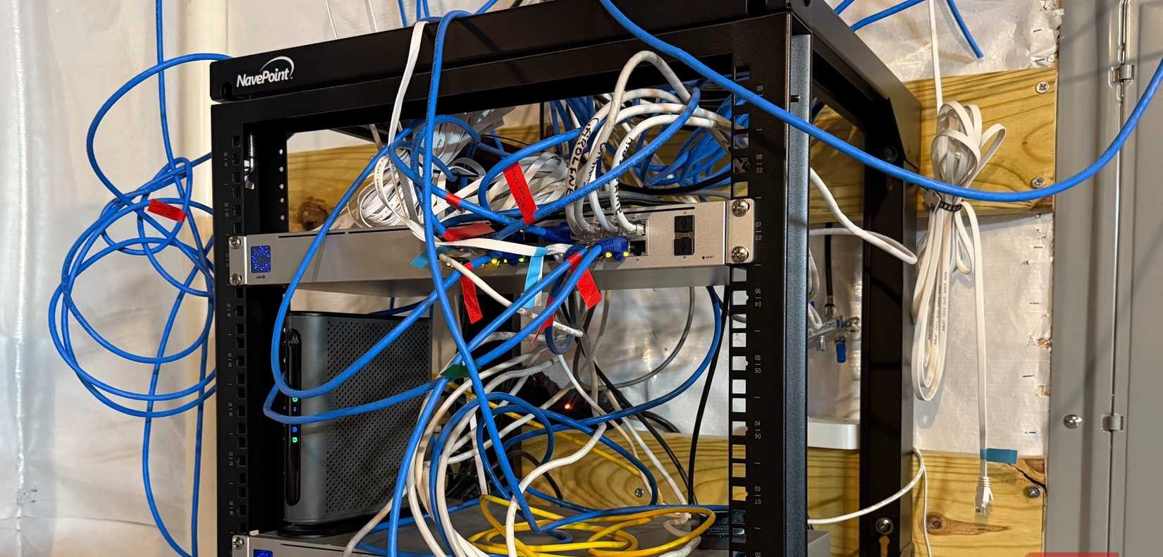 ubiquiti router in basement