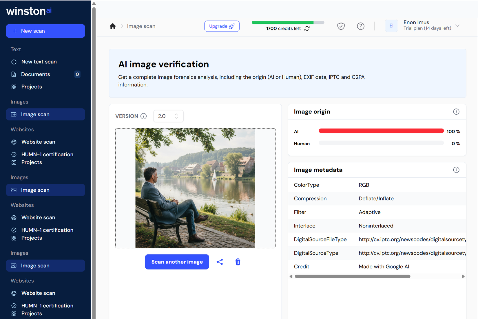 اكتشاف Winston AI.