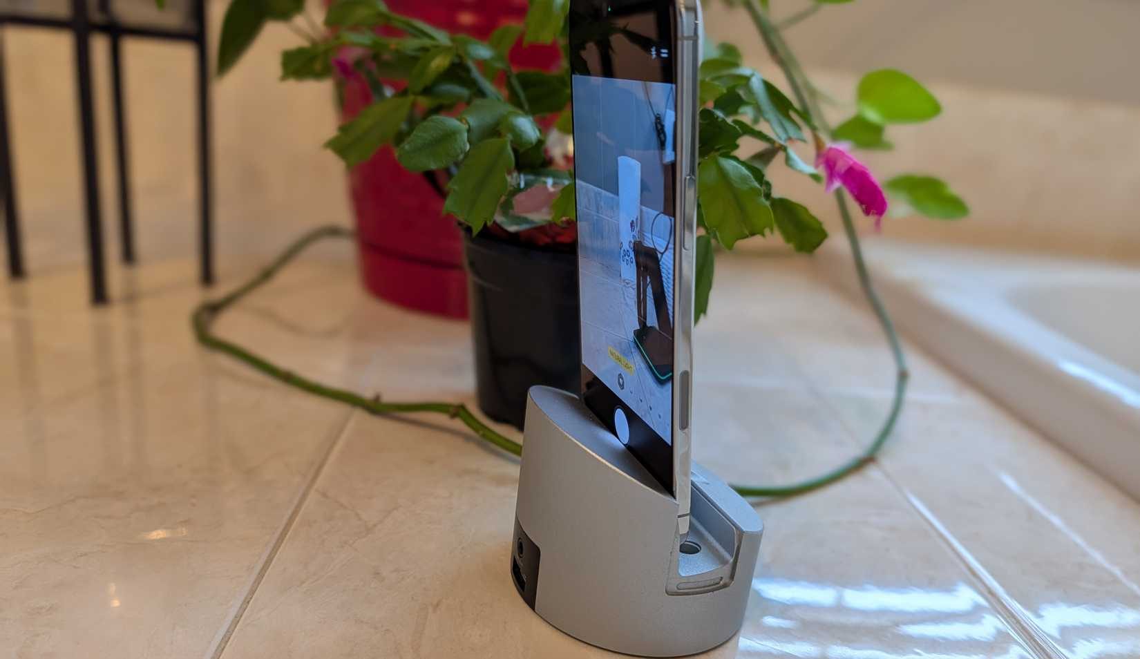 iPhone Air in Cradle