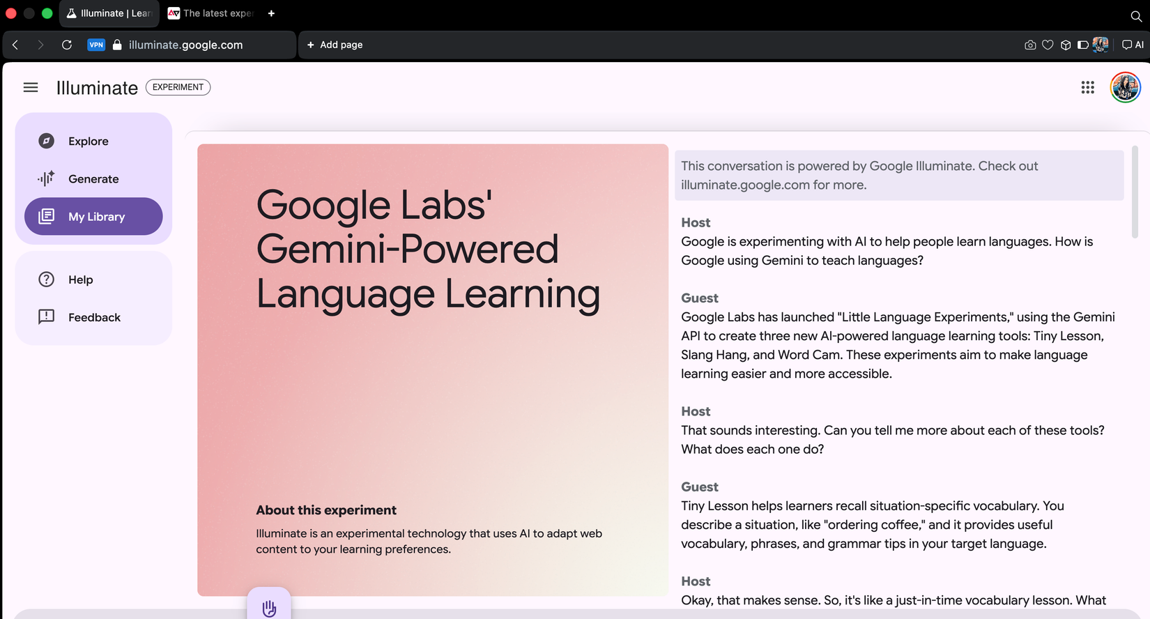 بودكاست تم إنشاؤه في Illuminate