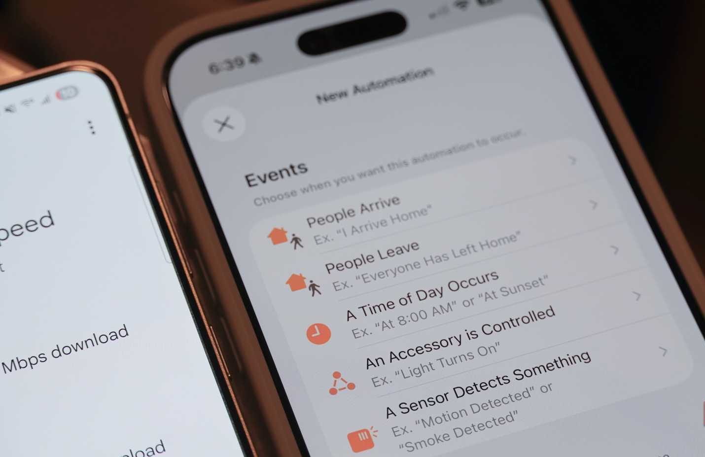 أتمتة مقترحة في تطبيق Apple Home.