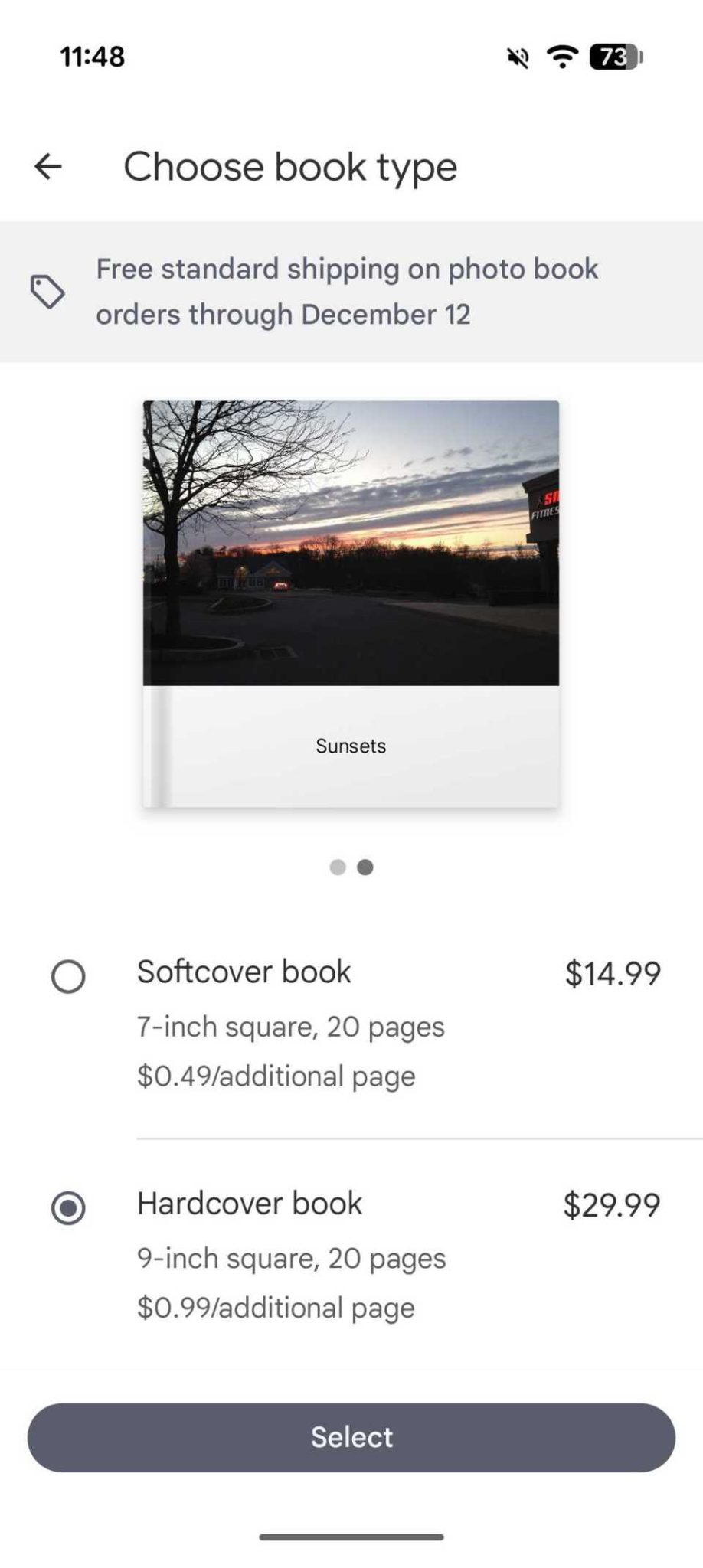 Google Photos Book Order