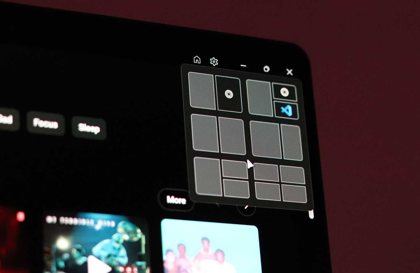 تخطيطات الالتقاط في Windows 11.